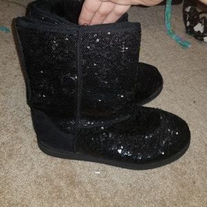 Womens sequin boots